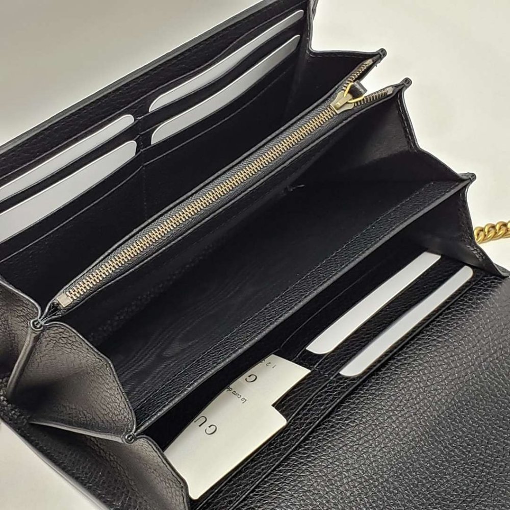 Gucci Marmont GG Wallet on Chain Crossbody Bag - Picture 12 of 15